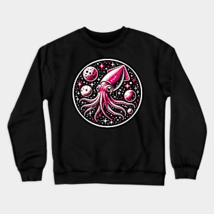 Squid in outer space Crewneck Sweatshirt